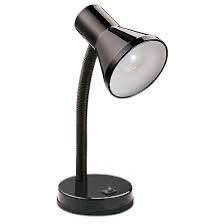 Globe Gooseneck Desk Lamp - 14.75" - Metal - Black