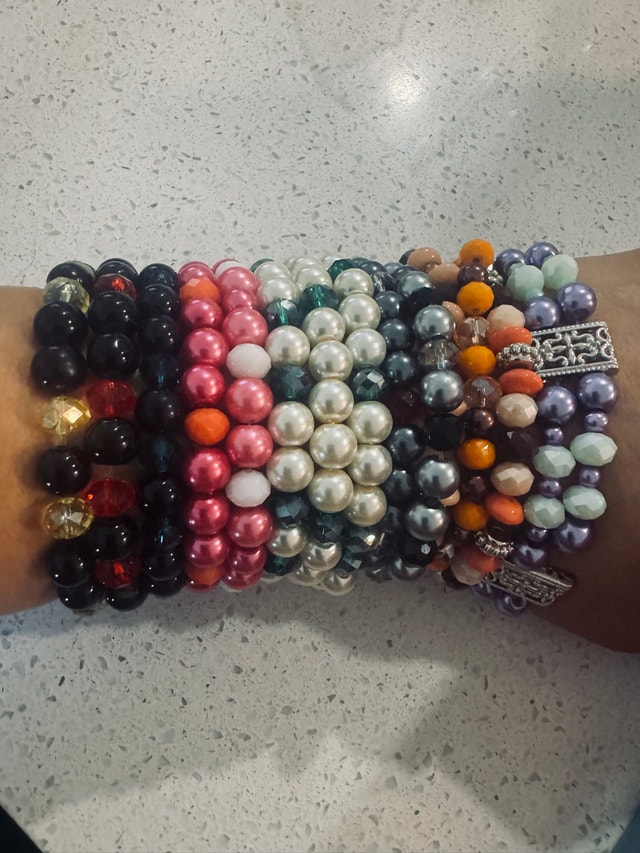 Assorted Beaded Bracelets - Various Colours