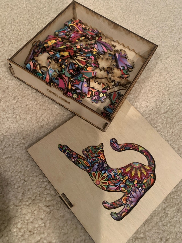 Wooden Cat Puzzle - photo 2