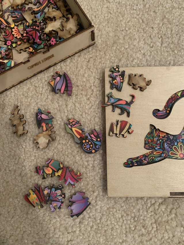 Wooden Cat Puzzle - photo 3