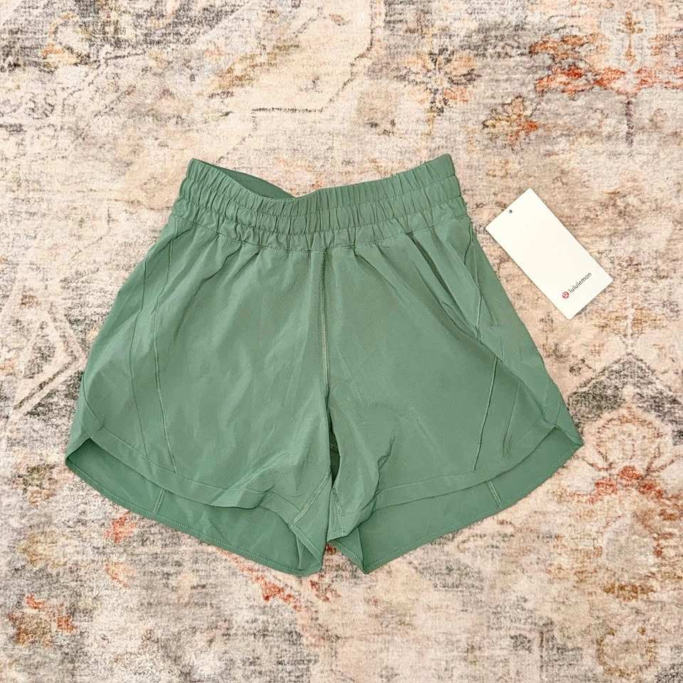 NEW | Lululemon Track That High-Rise Lined Short 5" in Grey Euca
