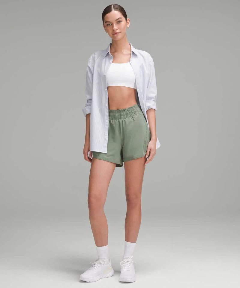 NEW | Lululemon Track That High-Rise Lined Short 5" in Grey Euca - photo 2