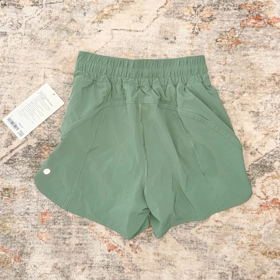 NEW | Lululemon Track That High-Rise Lined Short 5" in Grey Euca - photo 3
