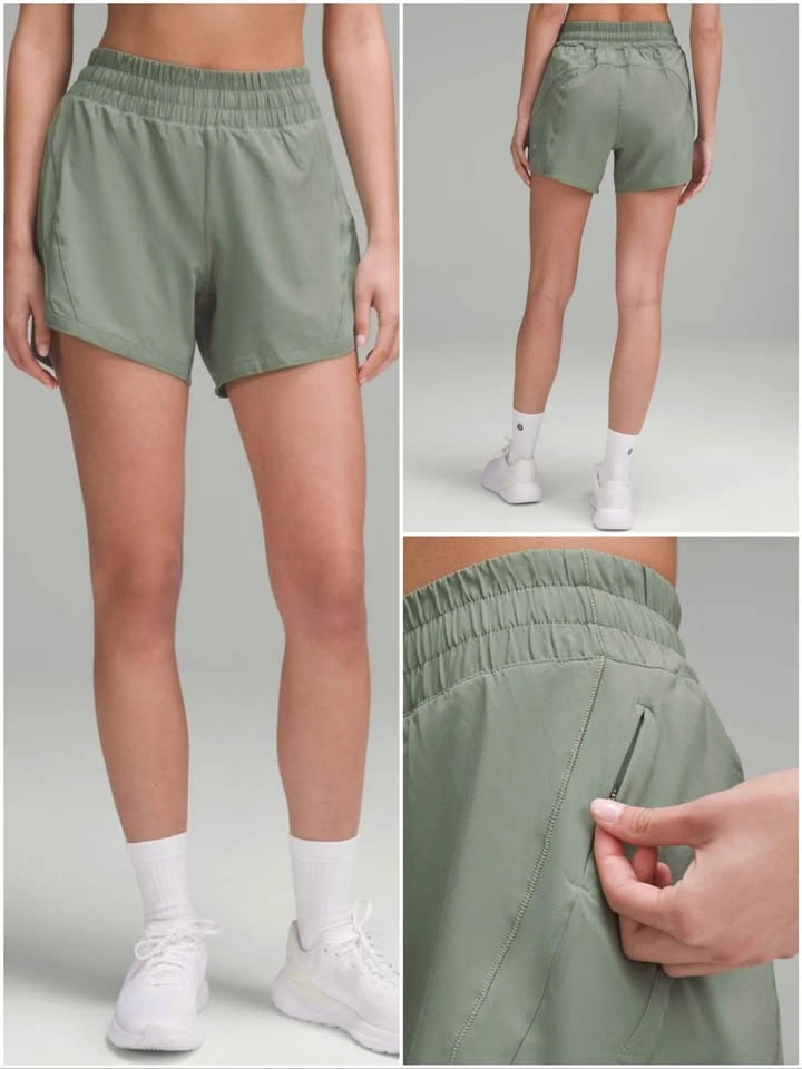 NEW | Lululemon Track That High-Rise Lined Short 5" in Grey Euca - photo 5