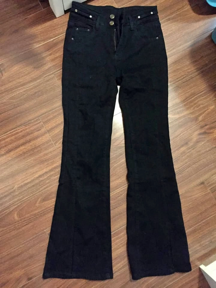 Black bootcut jeans