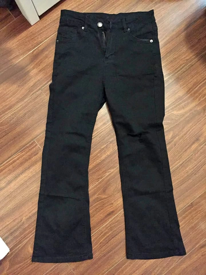 Black bootcut jeans