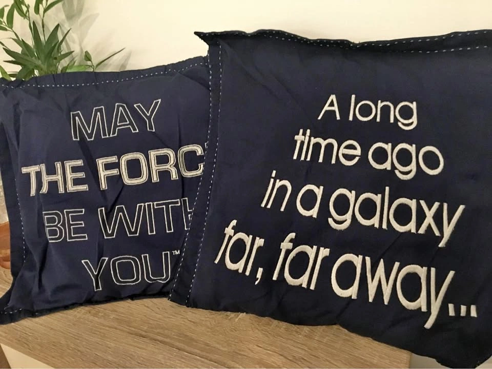 Set of 2 Pottery Barn Star Wars pillows