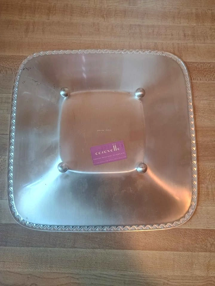 Vintage 1960s Footed Silverplated Trinket Dish MCM Caravelle Ger - photo 3