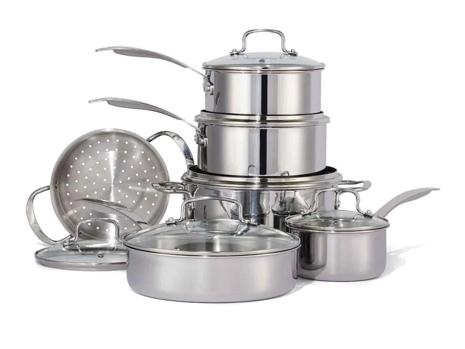 Vida by PADERNO Elite Series 3-Ply Clad Stainless Cookware Set - photo 2