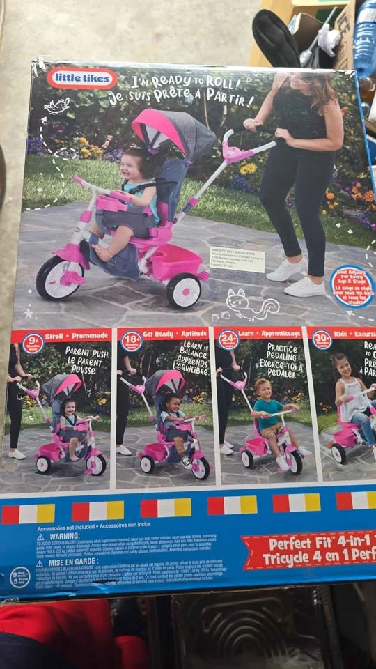 Little Tikes Perfect Fit Toddler 4-in-1 Stroll/Tricycle - photo 3