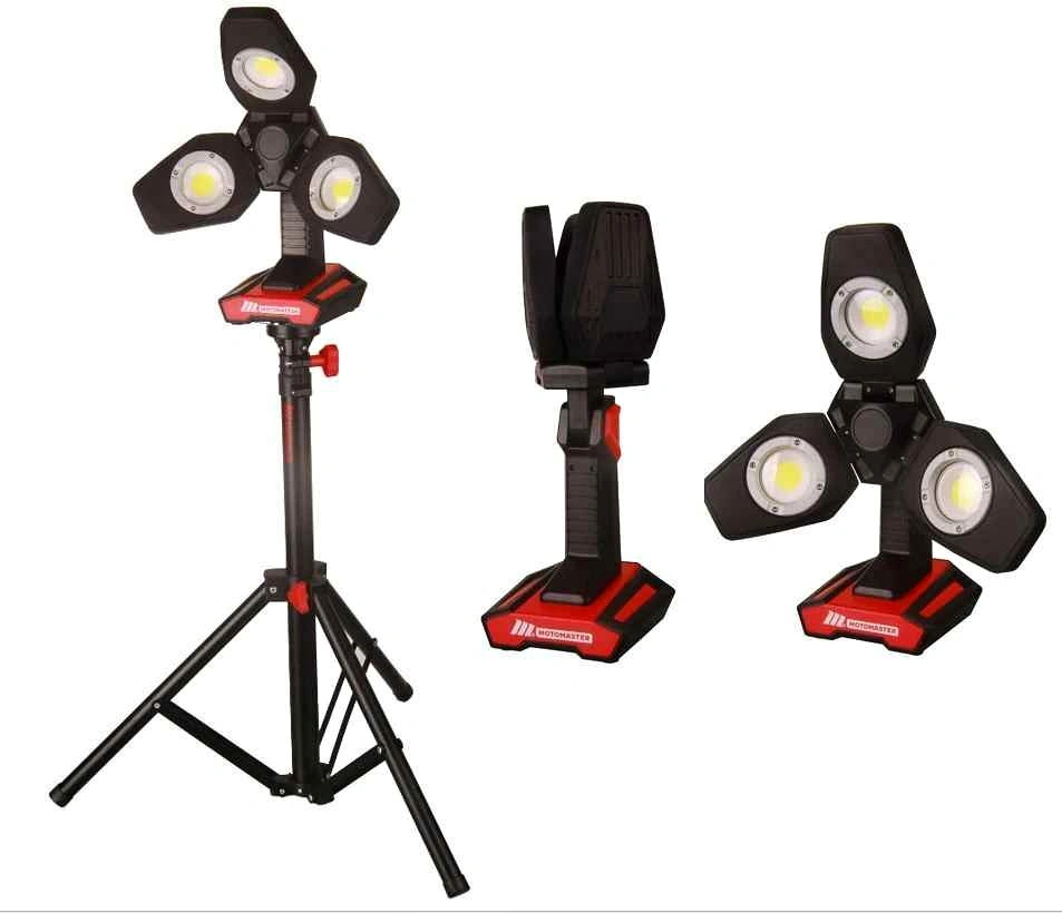 MotoMaster Heavy-Duty Tripod 2200 Lumens 3-Blade Work Light