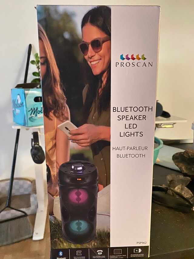 Proscan Bluetooth Speaker with LED lights
