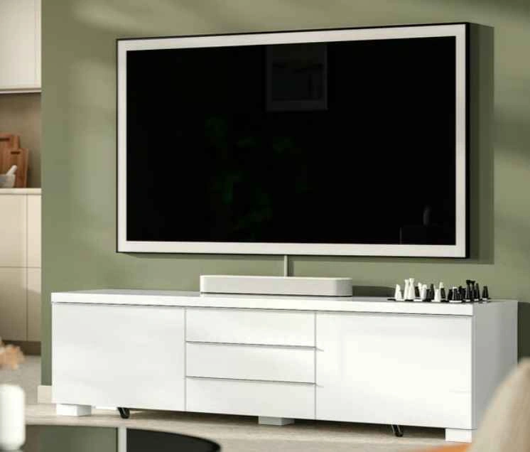IKEA BESTÅ BURS TV Bench / Media Console - High-Gloss White - photo 2