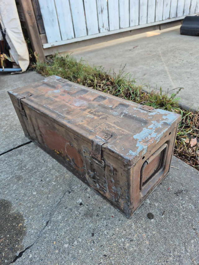 Vintage 1970 British Military Ammo/Transit Box
