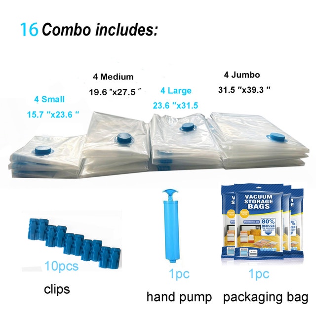 Vacuum Storage Bags 12-Piece Set - photo 2