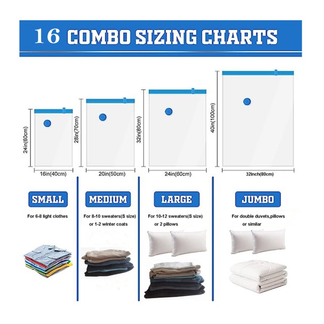 Vacuum Storage Bags 12-Piece Set - photo 3