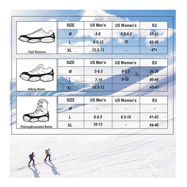 Crampons Ice Cleats Traction Snow Grips - photo 4