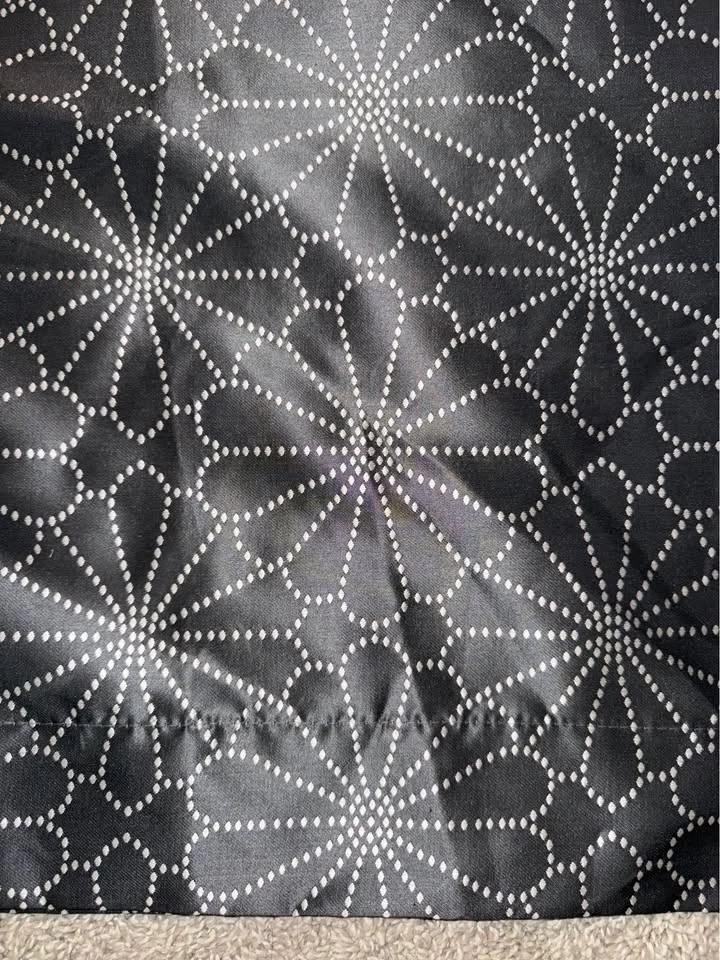 Geometric Floral Grommet Curtain Panel - photo 2