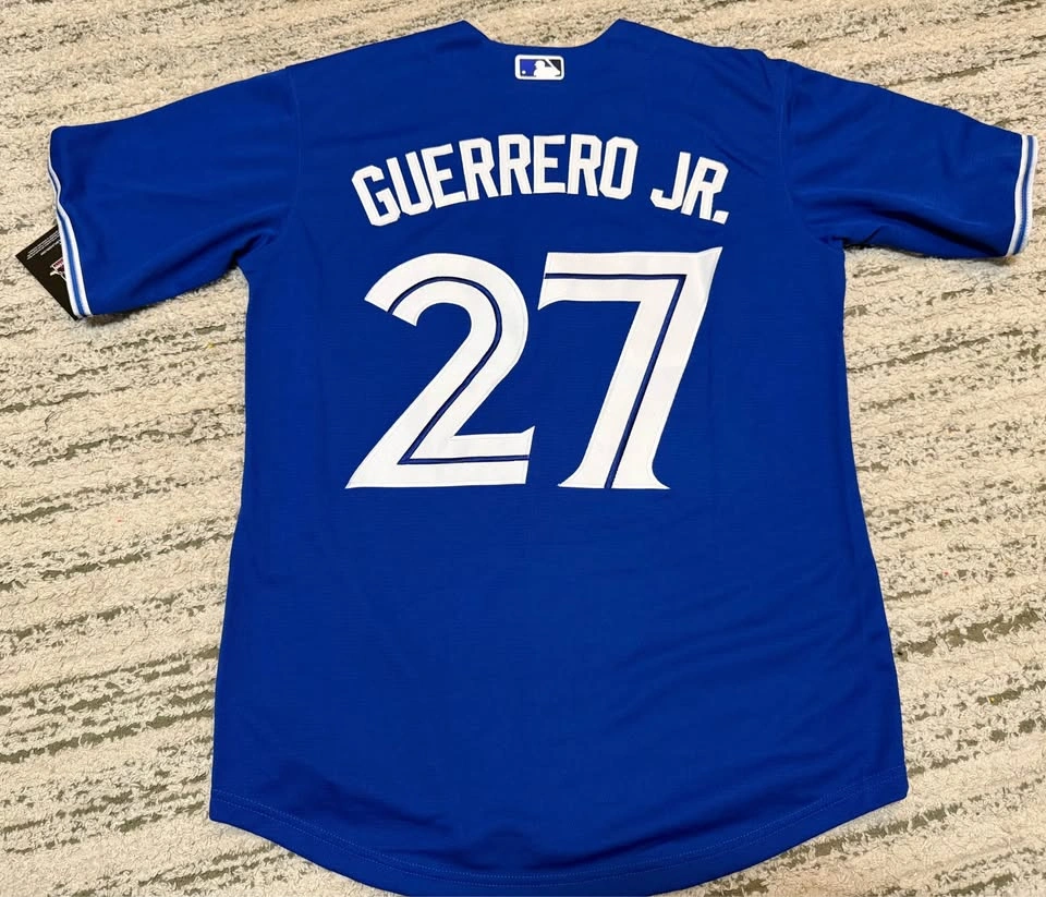 BNWT Toronto Blue Jays Men's Jersey – Guerrero 27 – Medium - photo 2