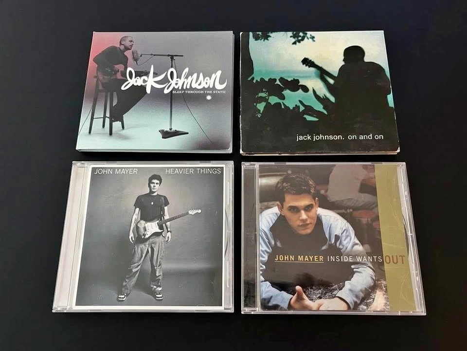 Jack Johnson & John Mayer CD Collection (4 Essential Albums)