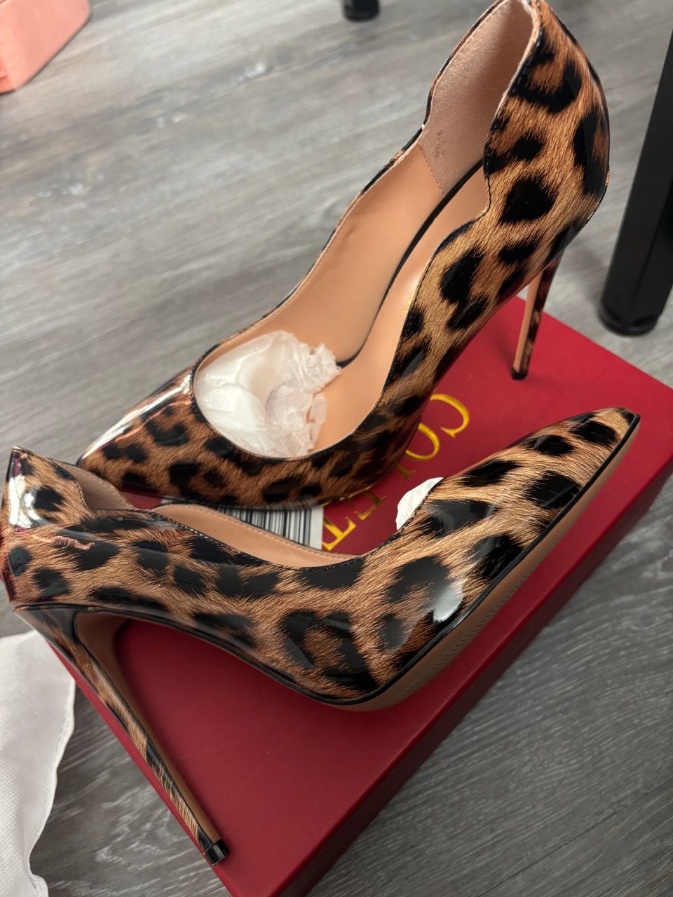 Leopard Print Stiletto Heels