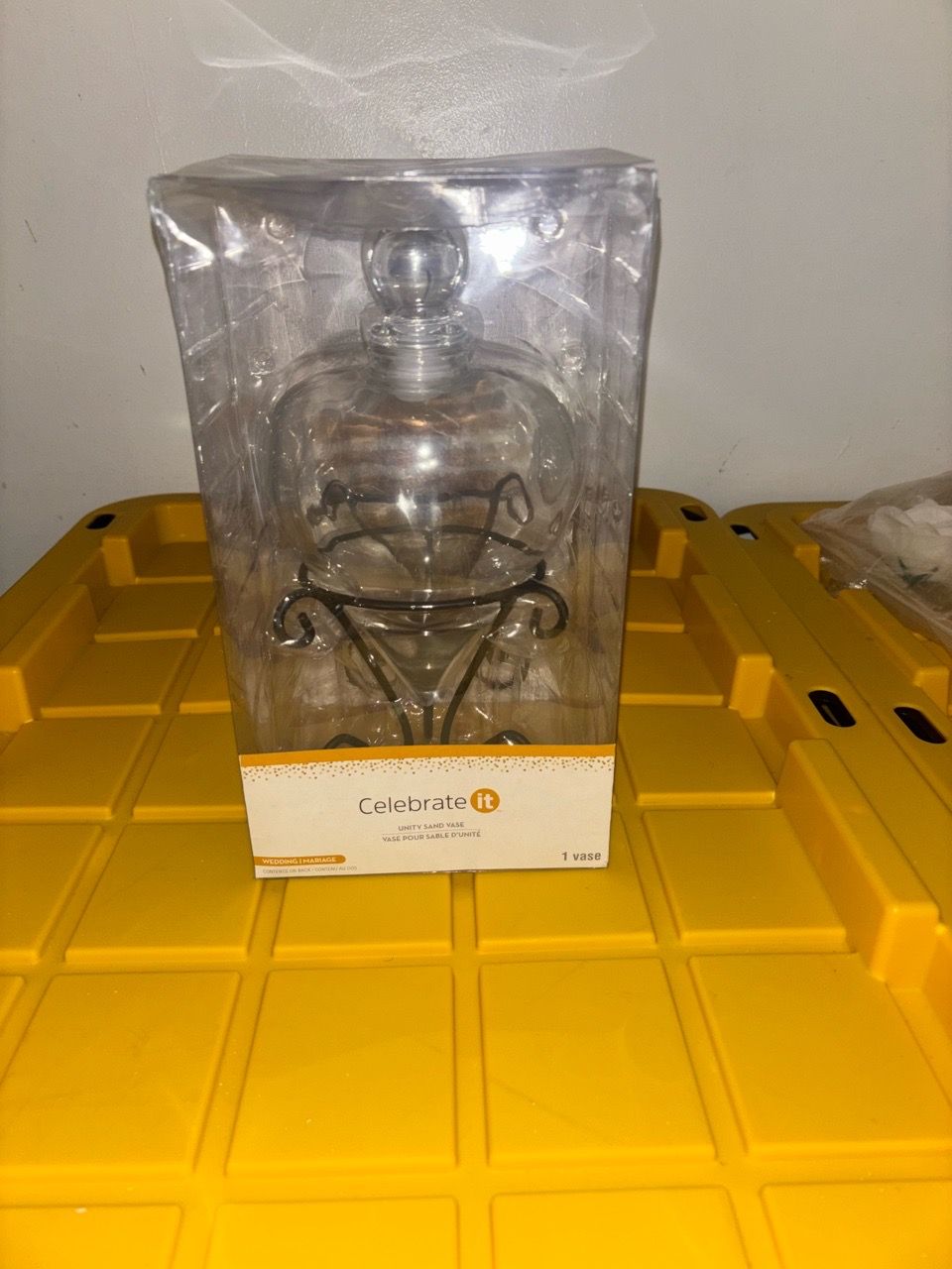 Unique Shaped Vase with Holder