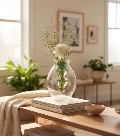11 Mixed Size Glass Tabletop Vases
