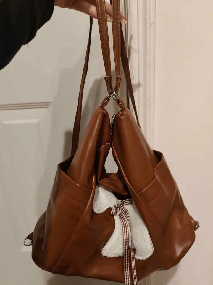 Brown Shoulder Bag / Backpack - photo 2