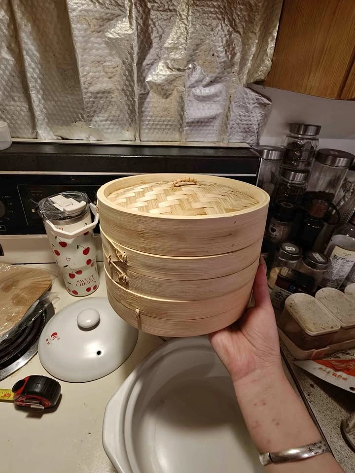 2-Tier Bamboo Steamer