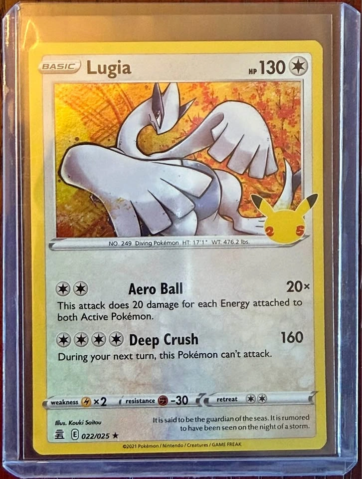 Lugia 022/025 Celebrations Holo Rare - 25th Anniversary
