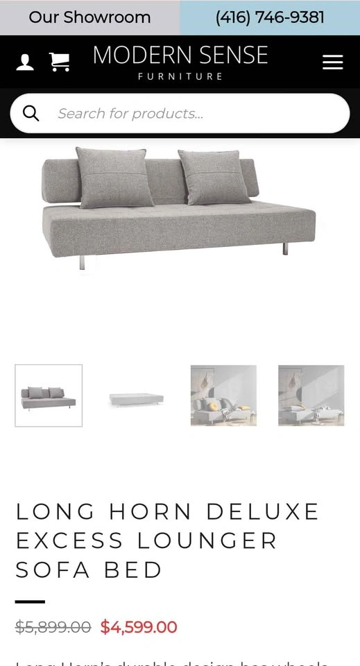 Long Horn Deluxe Excess Lounger Sofa Bed – Innovation Living - photo 4