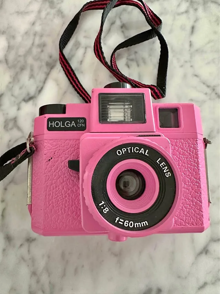 Pink Holga 120 film camera thumbnail