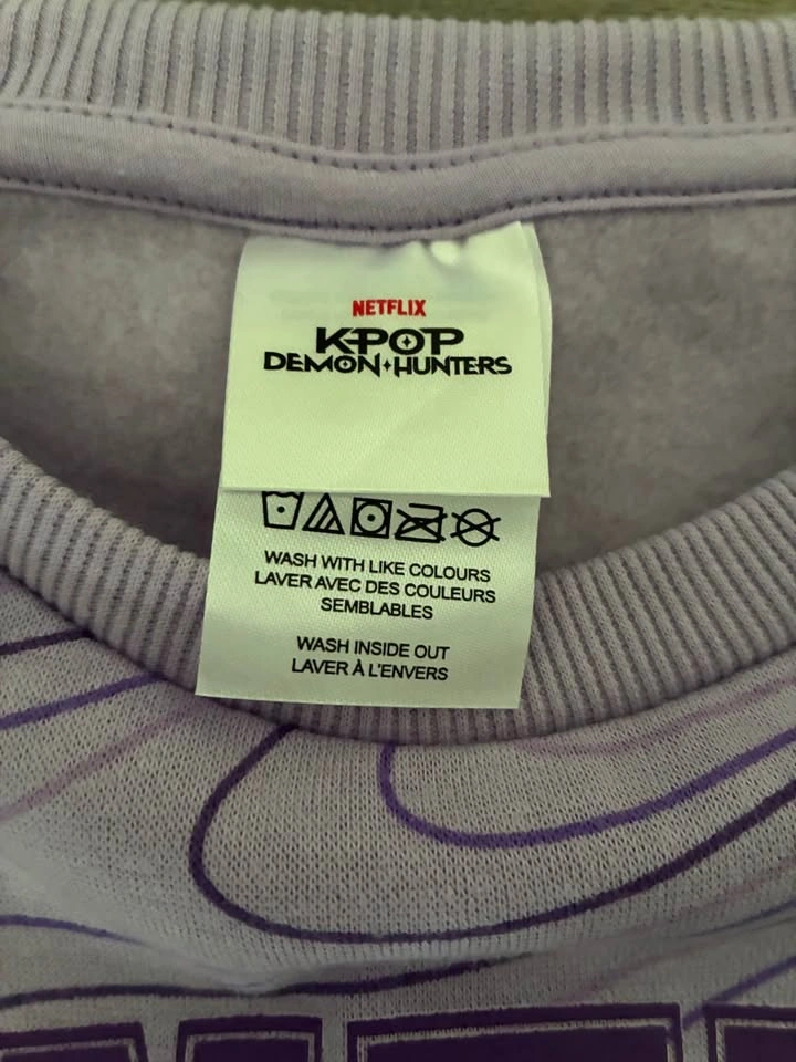 Netflix K-Pop Demon Hunters Fleece Sweatshirt Kids Size L (10-12 - photo 3
