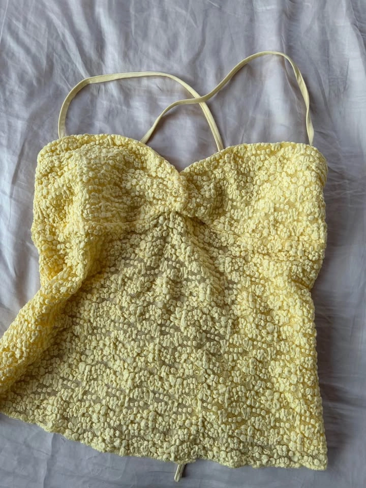 Garage Embroidered Open Back Halter Top - photo 3