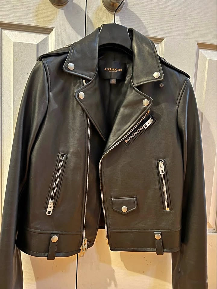Coach Leather Moto Jacket