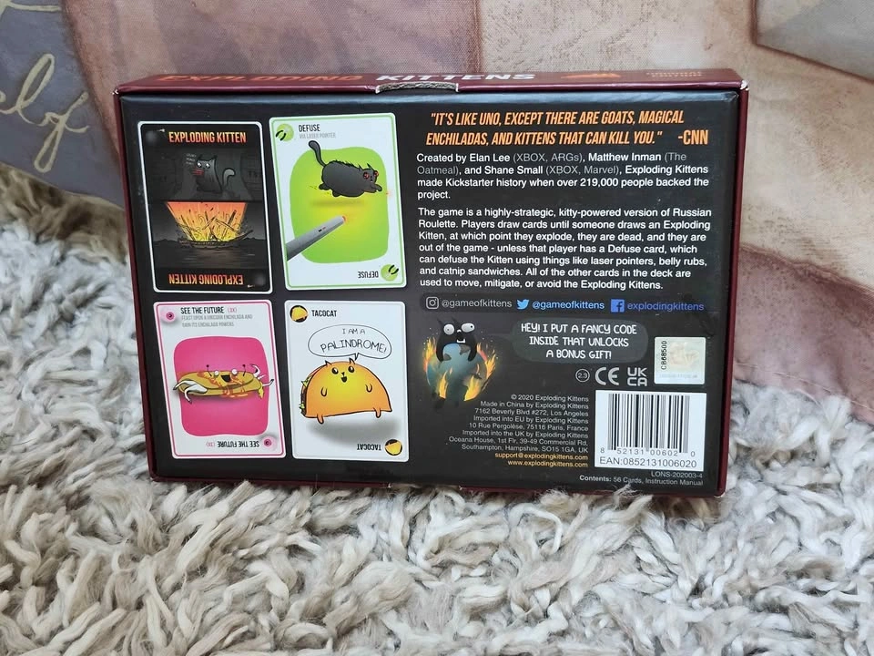 Exploding Kittens Original Edition Card Game - photo 2
