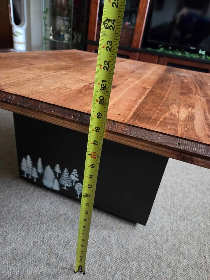 Oak table top coffee table - photo 2