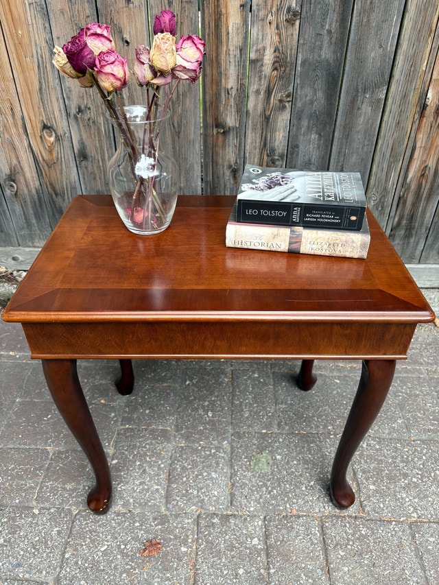 Vintage Cherry wood side table - can deliver