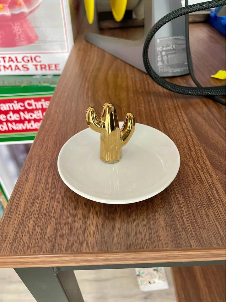 Ceramic Cactus Ring Dish - photo 2