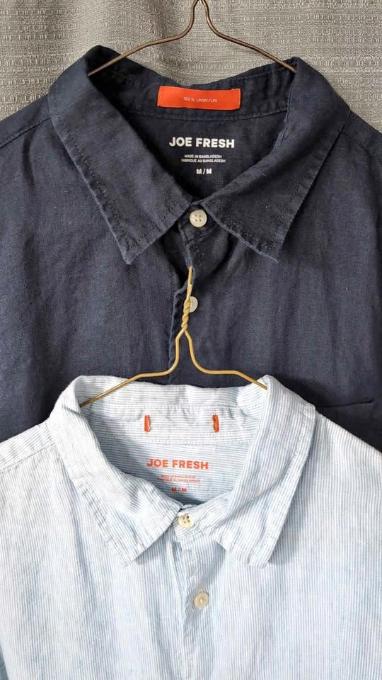 Joe Fresh Linen Long Sleeve Shirts - Size M