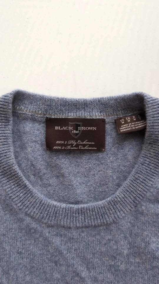 Black Brown 1826 100% 2-Ply Cashmere Sweaters size M - photo 2