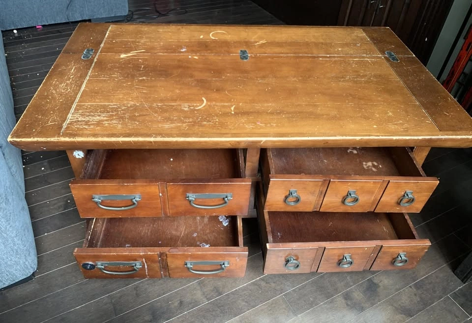 Vintage Wooden Desk - photo 2