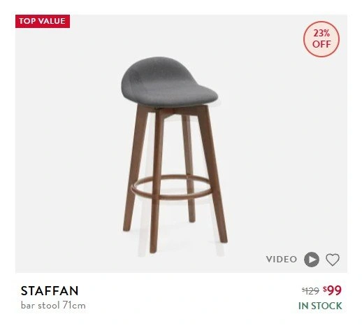 Set of 2 Bar Stools - photo 3