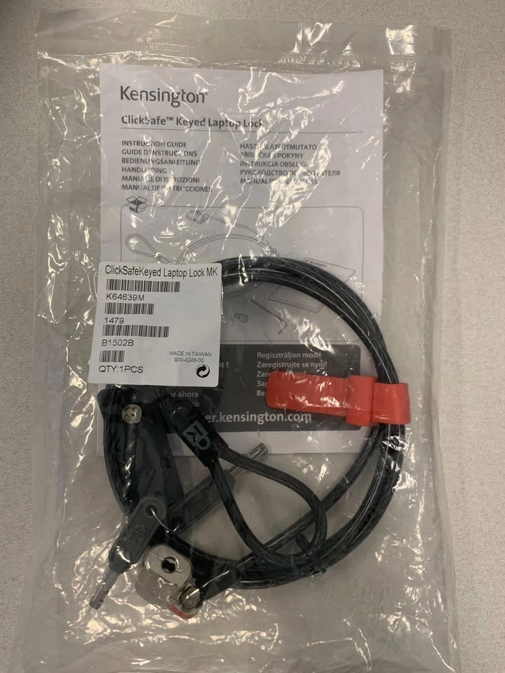 NEW BNIB Kensington ClickSafe Laptop Security Cable K64639M - photo 3