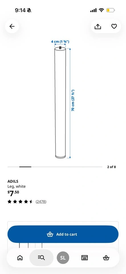 Ikea white Desk/ Table - photo 5