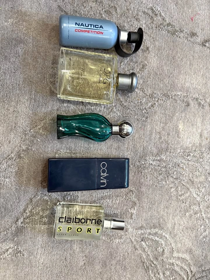Men's Fragrance Lot: Nautica, JPG, Calvin Klein, Claiborne