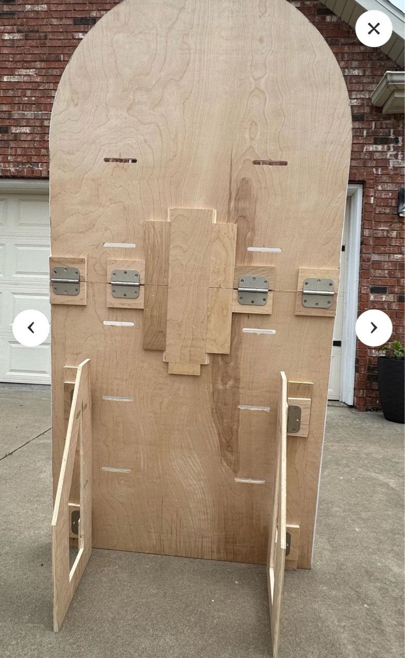 7ft Arched Wood Display Shelf - photo 4