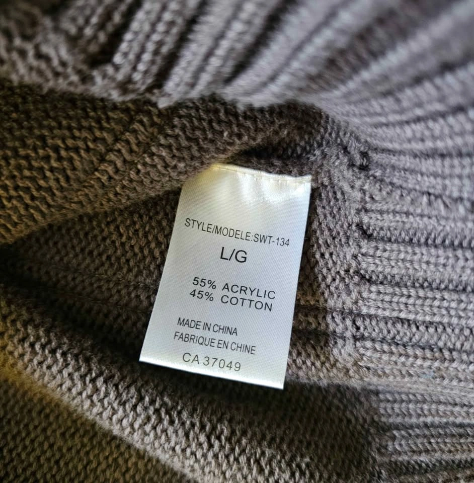 Brand New Terra Nostra Men's Brown Full-Zip Knit Cardigan - L - photo 4