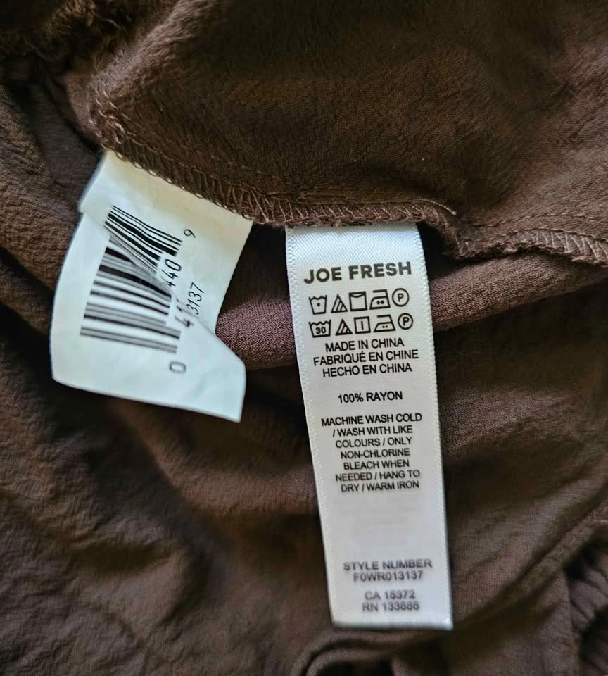 Brand New Joe Fresh Women's Tiered Peplum Long Sleeve Top - Size - photo 4