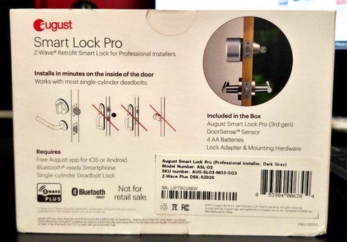 August (Yale) Smart Lock Pro - NIB (3rd Gen) - photo 2
